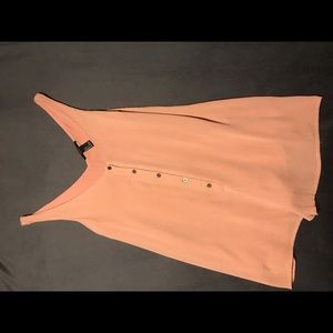 Peachy button up romper